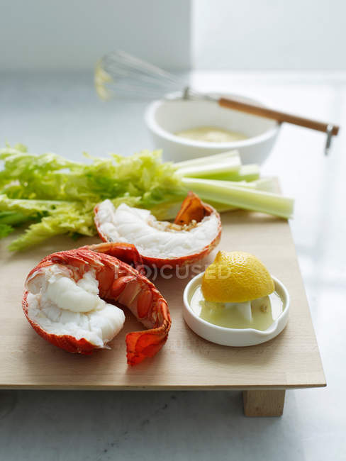 Вареное мясо омара — стоковое фото
