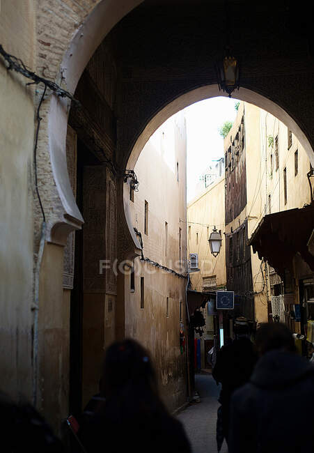 Calle en Fez, Marruecos - foto de stock