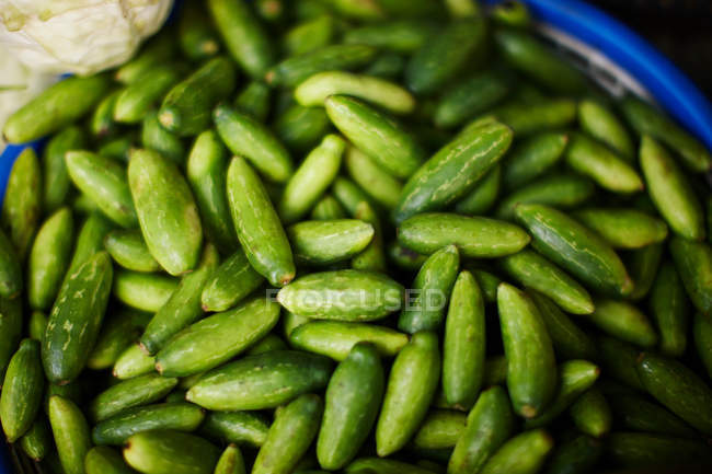 Close up view of pile of vegetables for sale — Stock Photo