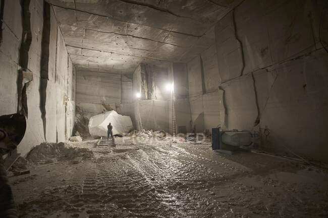 Inside a marble quarry — Stock Photo