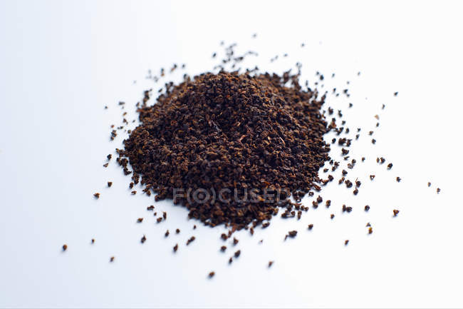 Gros plan de la pile de feuilles de thé — Photo de stock