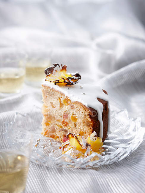 Glazed pineapple cake — Stock Photo