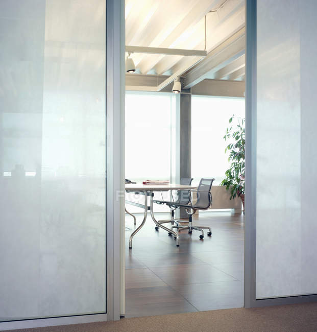 Interior view of empty modern office — Stock Photo
