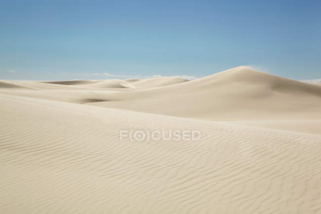 Dunes avec ciel bleu clair — Photo de stock
