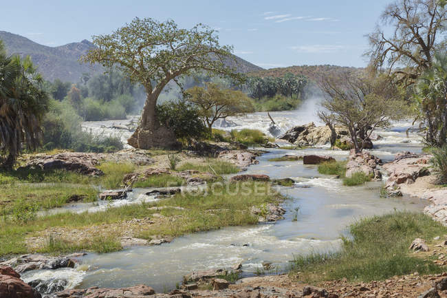 Veduta delle cascate Epupa — Foto stock