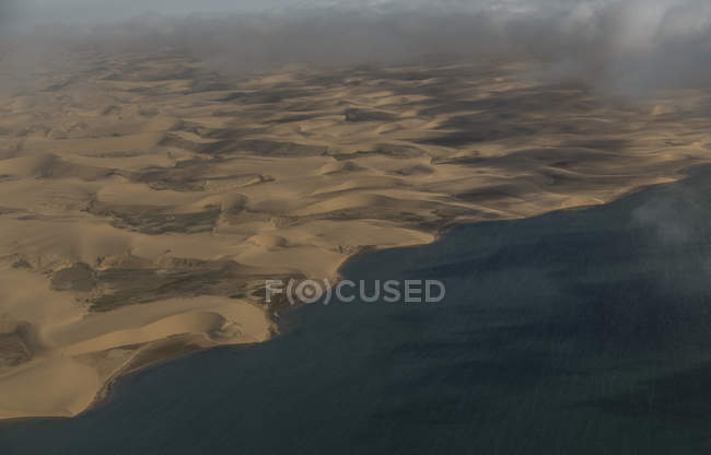 View of shadowed dunes — Stock Photo