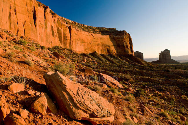 Blick auf das Monument Valley — Stockfoto