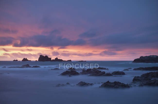 Dramatic sunset at Lands End, Cornwall — Stock Photo