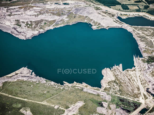 Стрічкове вугілля гірниче родовище — стокове фото