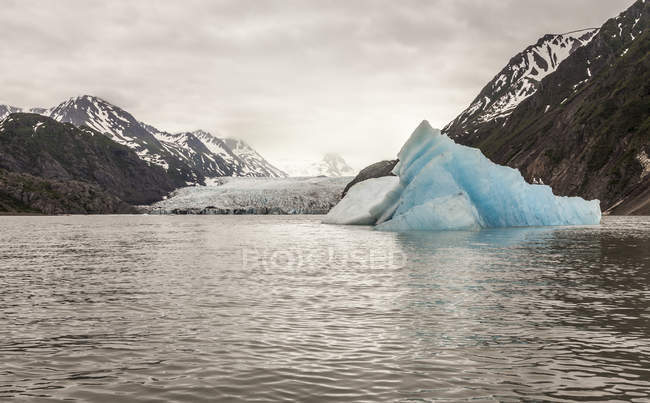 Ghiacciaio di Grewingk, Lake Trail, Kachemak Bay, Alaska, Stati Uniti — Foto stock