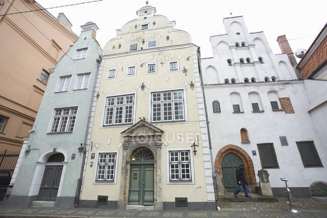 Three Brothers Edifici e museo di architettura, Riga, Lettonia — Foto stock