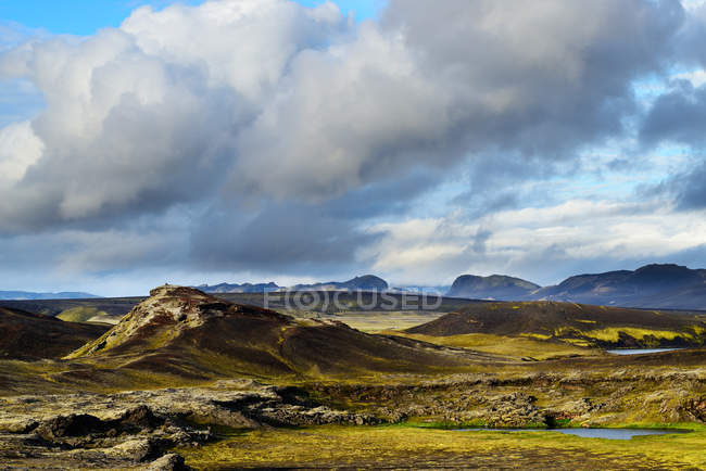 Fernsicht auf den veidivotn See, Hochland von Island — Stockfoto