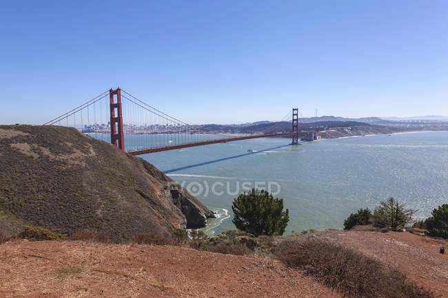 Veduta del Golden Gate Bridge, San Francisco, California, USA — Foto stock