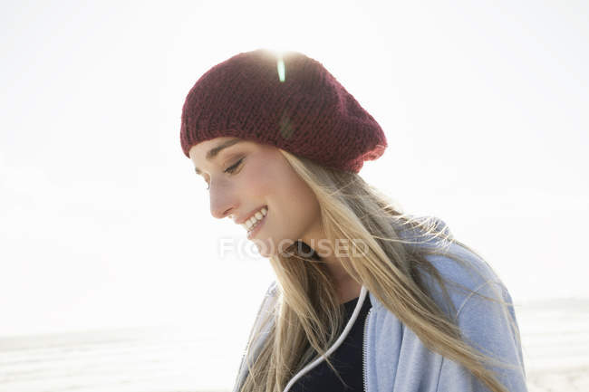 Young woman on bright day — Stock Photo
