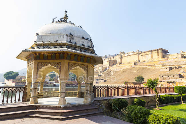 Scenic view o Amer Fort, Jaipur, Rajasthan, India — Stock Photo