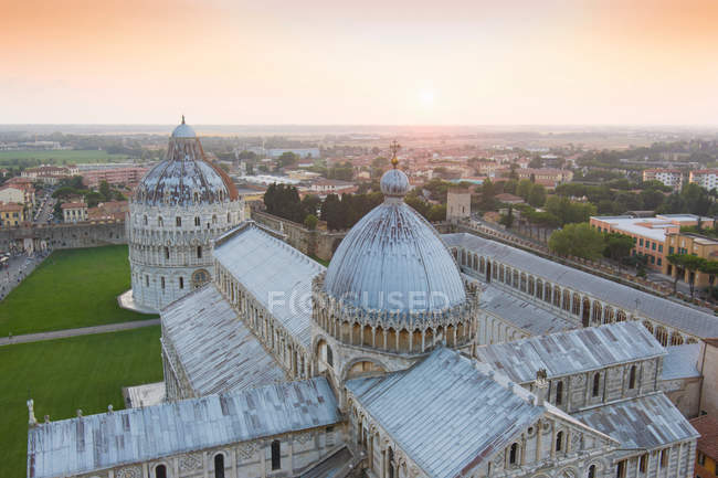Veduta aerea del Duomo di Pisa, Pisa, Toscana, Italia — Foto stock