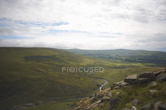 Vista aérea de Dartmoor - foto de stock