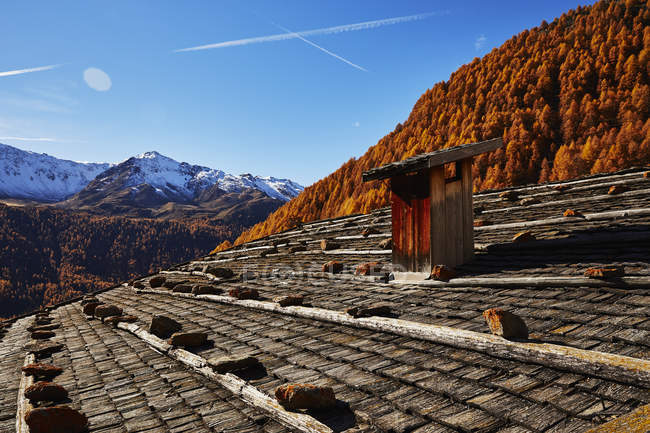 Vista panorâmica, Schnalstal, Tirol do Sul, Itália — Fotografia de Stock