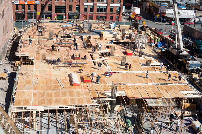 Construction site, high angle view — Stock Photo