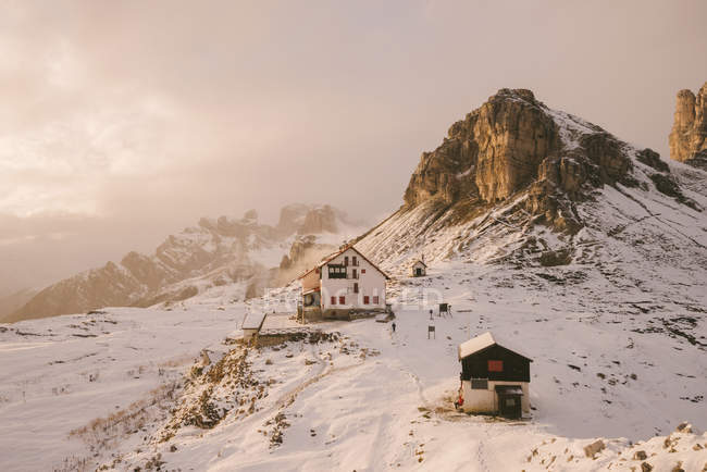 Tre cime di lavaredo area, Südtirol, Dolomiten, Italien — Stockfoto