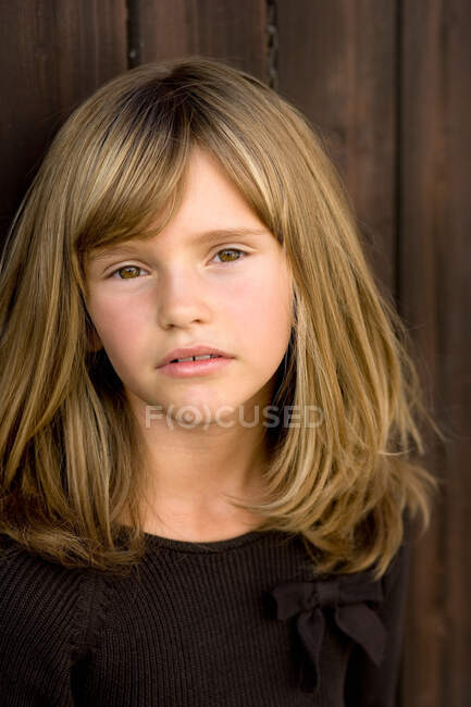 Close up of girls face — Stock Photo
