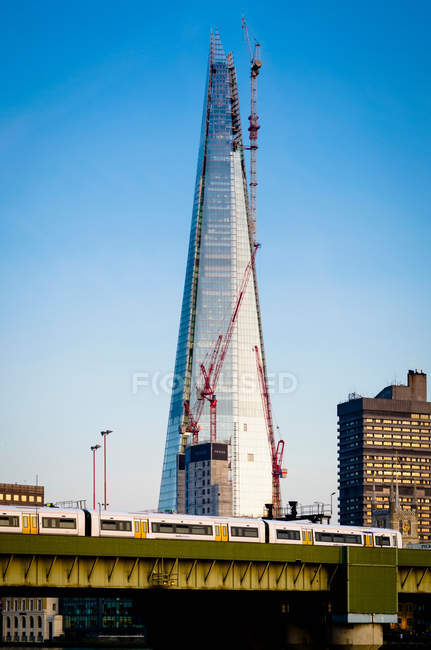 Shard under construction in London — Stock Photo
