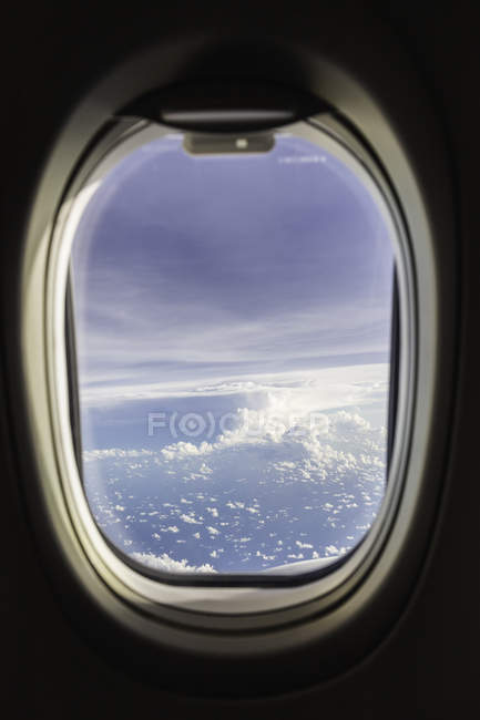 Fotografia aérea do avião que voa de Bali para Singapura — Fotografia de Stock