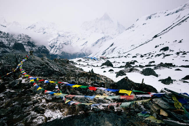 ABC trek (Annapurna Base Camp trek), Nepal - foto de stock