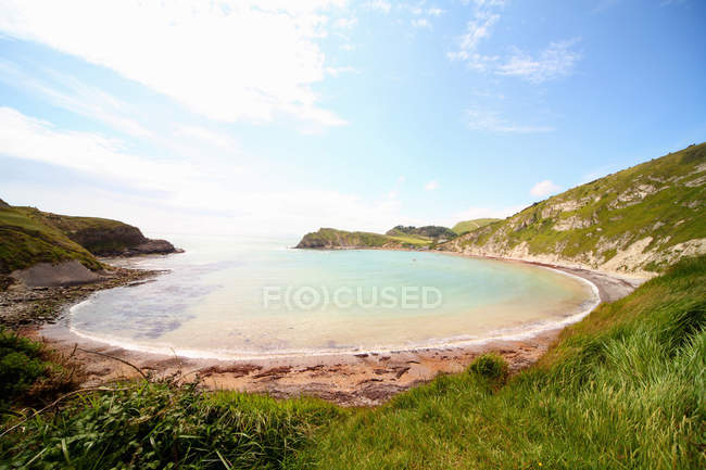 Water washing up in cove — Stock Photo