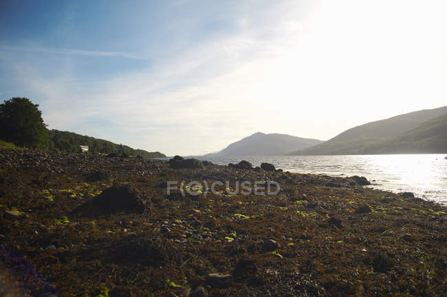 Loch Linnhe, Fort William au coucher du soleil — Photo de stock