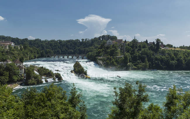 River Rhine waterfalls — Stock Photo