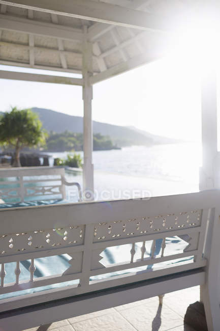 Terrace with sea view — Stock Photo