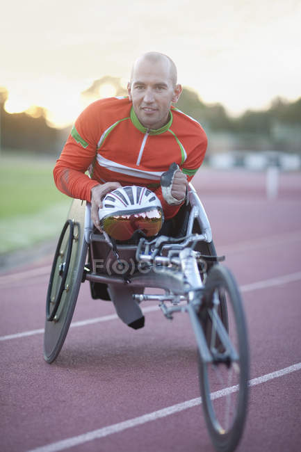 Nahaufnahme eines Para-Athleten im Stadion — Stockfoto