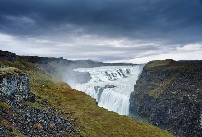 Vue de la cascade de Gullfoss — Photo de stock