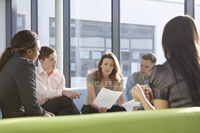 Portrait of business colleagues in meeting — Stock Photo