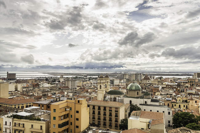 Висока кут зору Кальярі, Сардинія, Італія — стокове фото