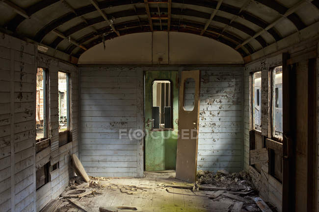 Vista della carrozza abbandonata — Foto stock