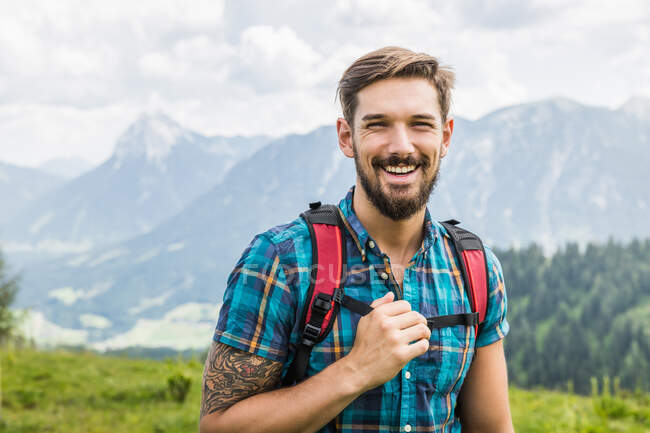 Portrait of young man, Tyrol, Austria — Stock Photo