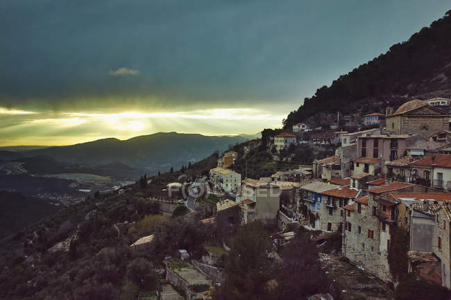Observing view of Peille, Alpes Maritimes, France — Stock Photo