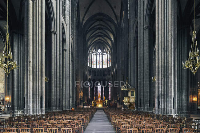 Kathedrale von Clermont-Ferrand, Clermont-Ferrand, Frankreich — Stockfoto