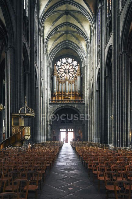 Kathedrale von Clermont-Ferrand, Clermont-Ferrand, Frankreich — Stockfoto