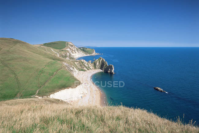 Vista panorámica de la puerta de Durdle en Dorset - foto de stock