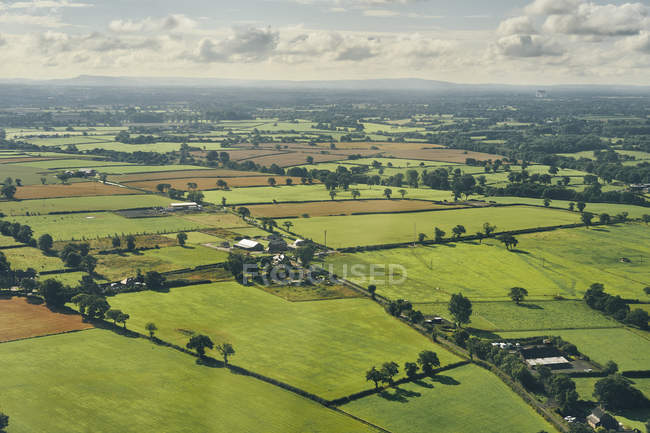 Vue aérienne de Manchester, Yorkshire, Royaume-Uni — Photo de stock