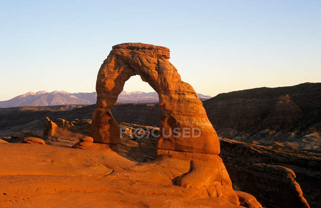 Scenic view of Delicate arch arches national park — Stock Photo
