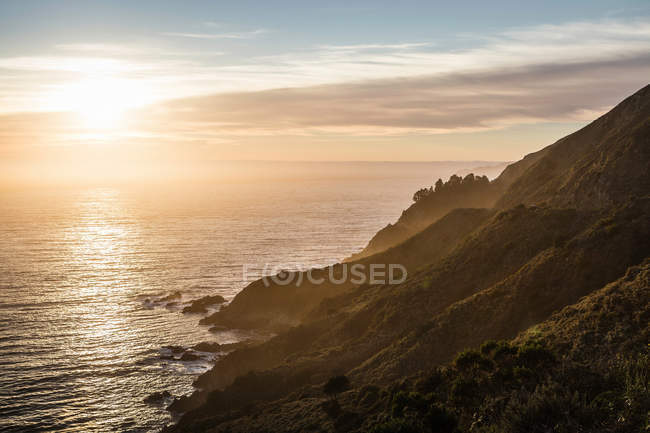 Big Sur National Park at sunset, California, USA — Stock Photo