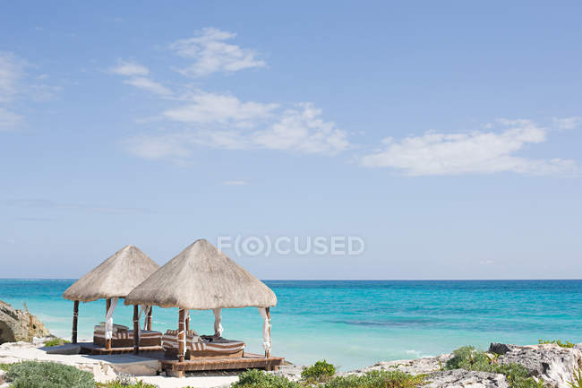 Observing view of Idyllic holiday resort — Stock Photo