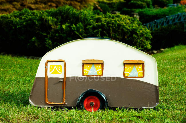 Model caravan toy — Stock Photo