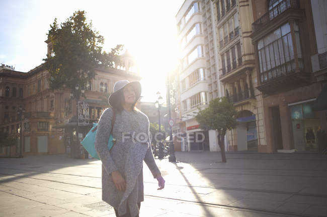 Woman sightseeing, Seville, Spain — Stock Photo
