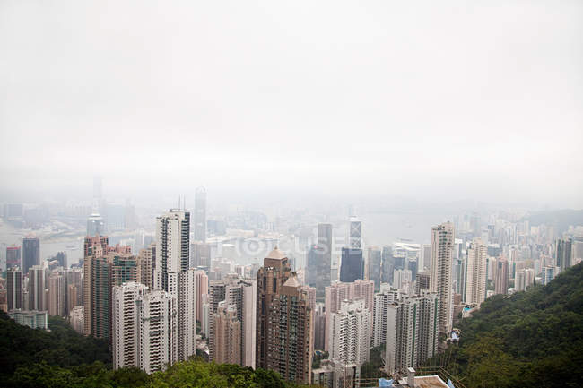 Міський пейзаж з хмарочосів — стокове фото