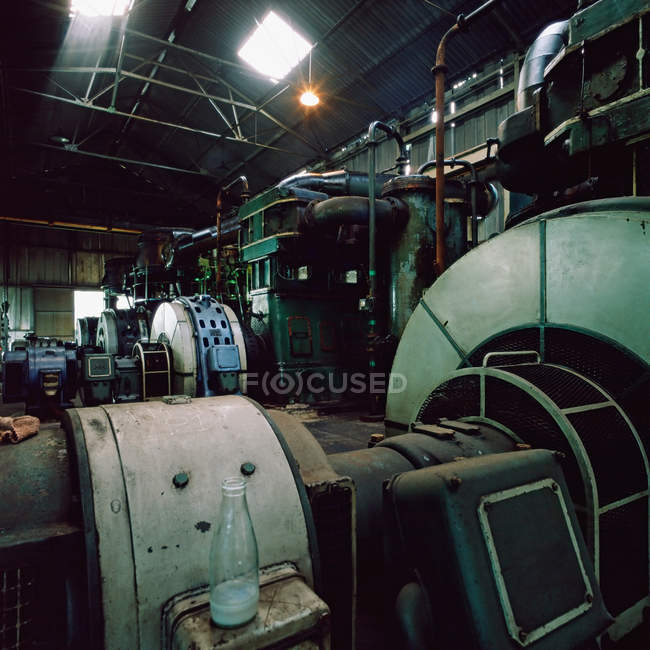 Vista interior da maquinaria industrial — Fotografia de Stock
